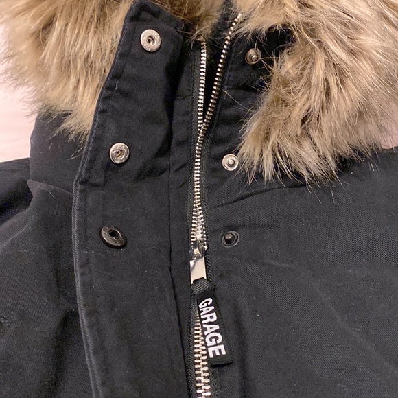 GARAGE Fleece-Lined Parka with Faux-Fur-Trim Hood Size XS - Picture 3 of 12